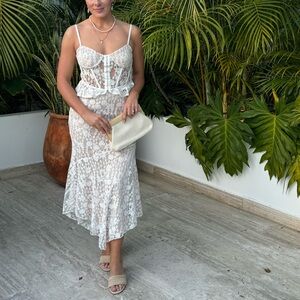 12th tribe lace corset top